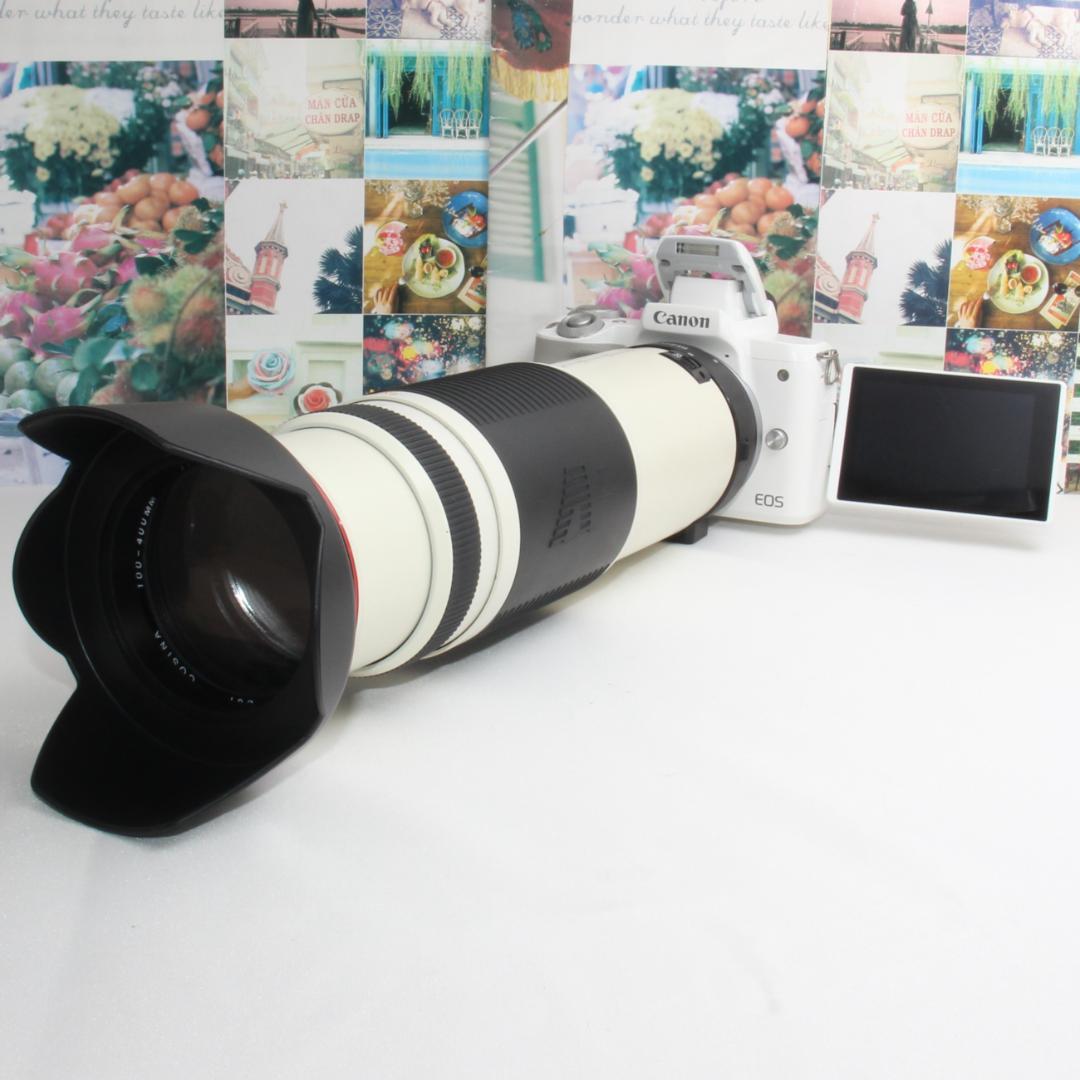 ❤️超望遠 400mmレンズ&予備バッテリー付き❤️キヤノン kiss M2