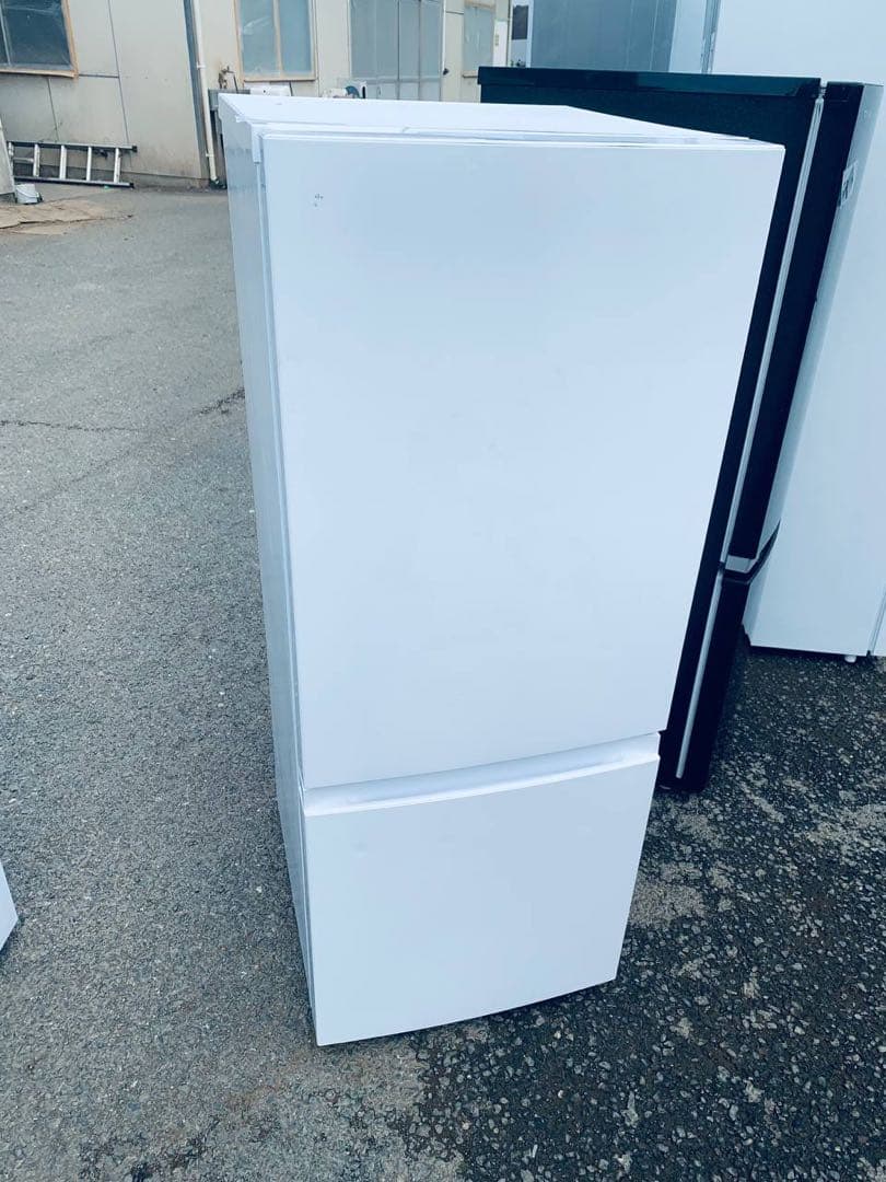 ✅TAGlabel ノンフロン冷凍冷蔵庫AT-RF150-WH✅送料設置無料 TAG label by amadana 冷蔵庫 2ドア 右開き 154L AT-RF150-WH の通販