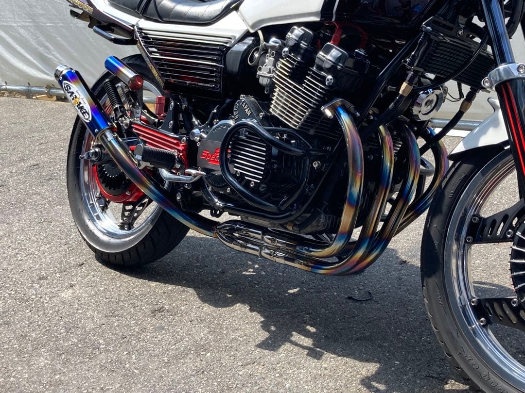 ホンダ CBX400F サタケ ステンレス手曲げマフラー 新型限定 - メルカリ