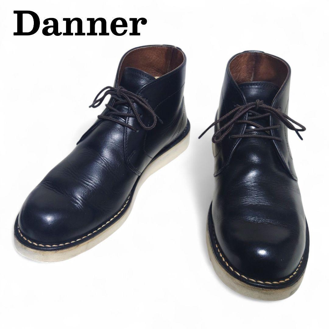 Danner ダナー チャッカブーツ レザー 7.5 ブラック DANNER (ダナー) レザー チャッカ ブーツ - メルカリ