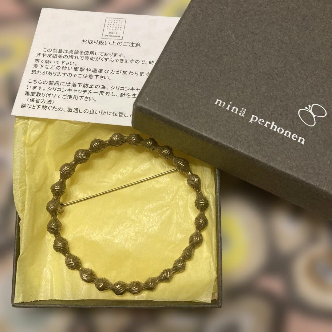 mina perhonen tambourine ブローチ　真鍮 tambourine ブローチ - minä perhonen