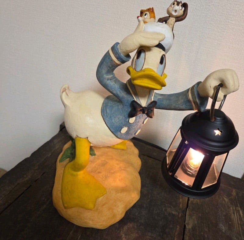 ドナルドダック チップ＆デール ビンテージ インテリアライト テーブルランプ ドナルドダックとチップ＆デール インテリアライト テーブルランプ