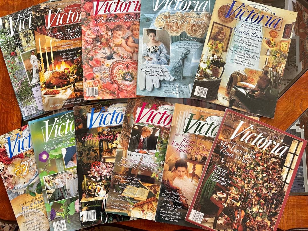 美品　洋雑誌　Victoria 1993,2-12 11冊 Victoria【定期購読│受付サイト】海外│洋雑誌は年間申込がお得！