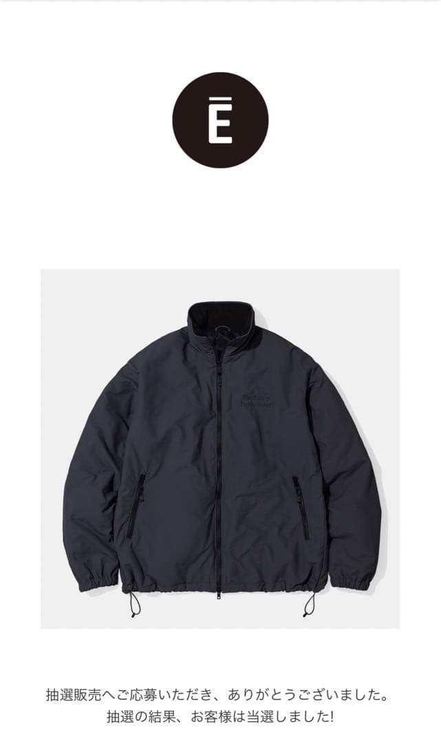 ENNOY Nylon Padded Jacket Triple Black M