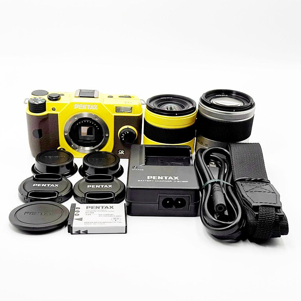 ペンタックス Q7 ダブルズームキット イエロー ミラーレス カメラ 中古 ペンタックス 【中古】PENTAX Q7 イエロー ズームレンズキット : 中古