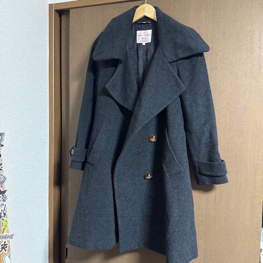 Vivienne Westwood Red Label ピーコート サイズ1 Vivienne Westwood Red Label Black Wool Coat IT 40