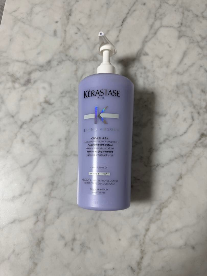 ケラスターゼ　ソワンシカフラッシュトリートメント1000ml数回のみ使用 CosmeDeNet ケラスターゼ ブロンドアブソリュ BL ソワン シカ