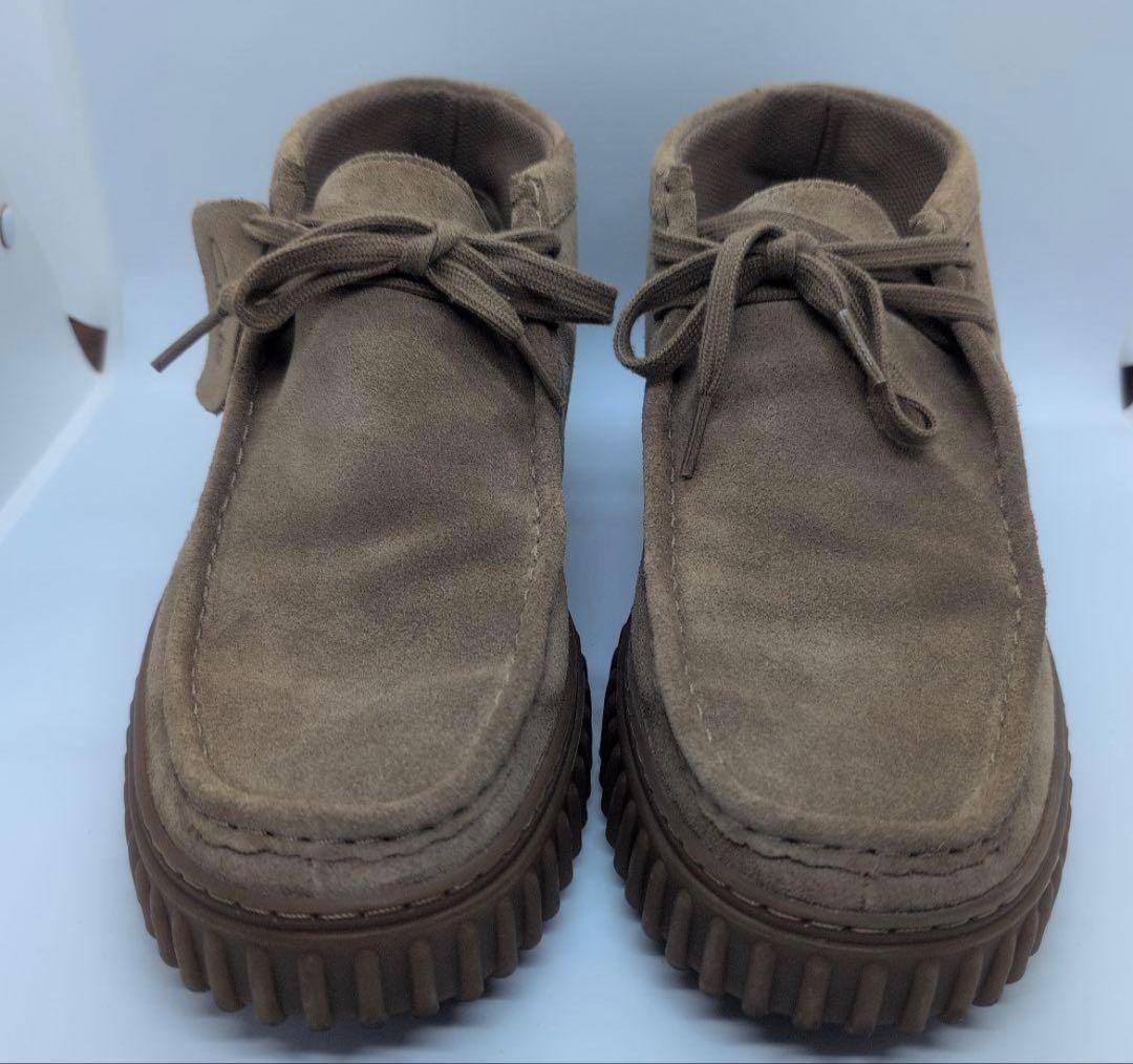clarks　ワラビーブーツ　ベージュ スエード 大きいサイズ メンズ Clarks (クラークス) スエード ワラビーブーツ