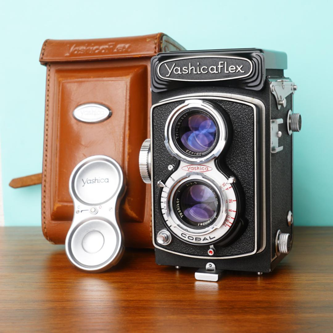[美品] 完動品◎YASHICAFLEX C型 二眼レフ ケース付き #06 二眼レフカメラ Yashica Flex C型 【送料無料】 | Twin Lens 二眼レフ