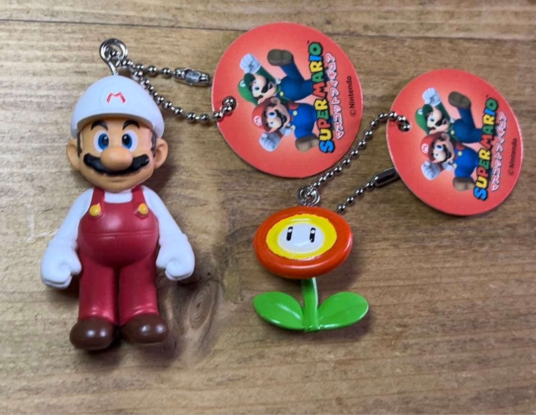 スーパーマリオブラザーズ☆マリオとファイアフラワーキーチェーン2個