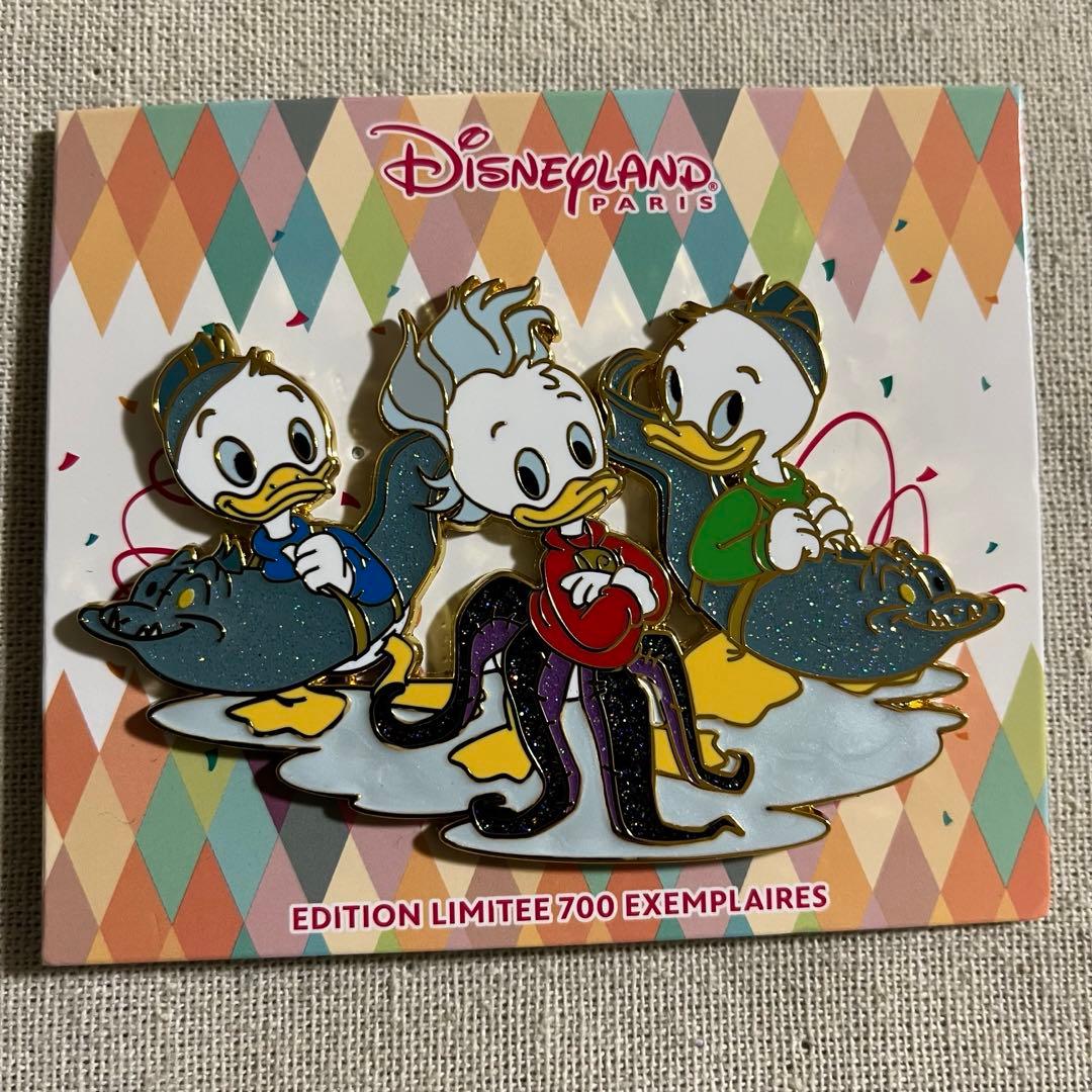 パリディズニー LE700 ドナルド甥っ子✖️リトルマーメイド ピンバッジ