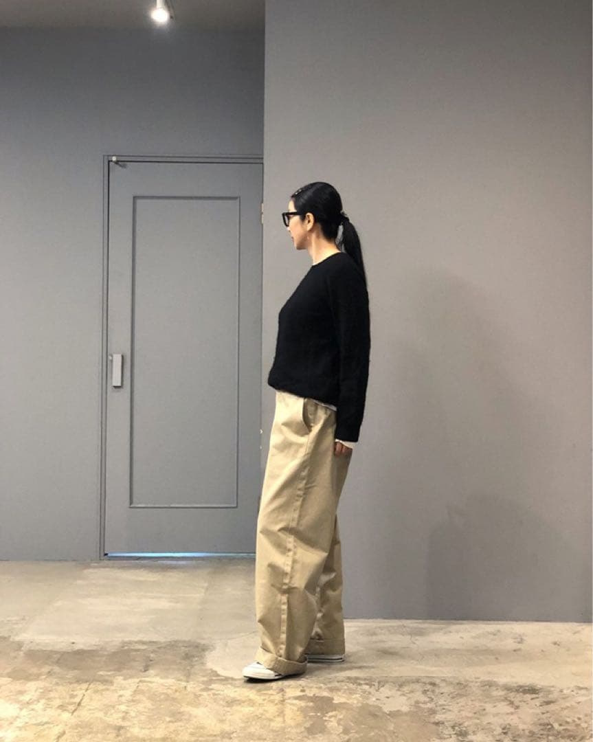 【PLEASE別注・チマラ】WAIST ADJUSTABLE TROUSER メンズライクな太いチノパンをお探しの方、「PLEASE」別注がドンピシャ