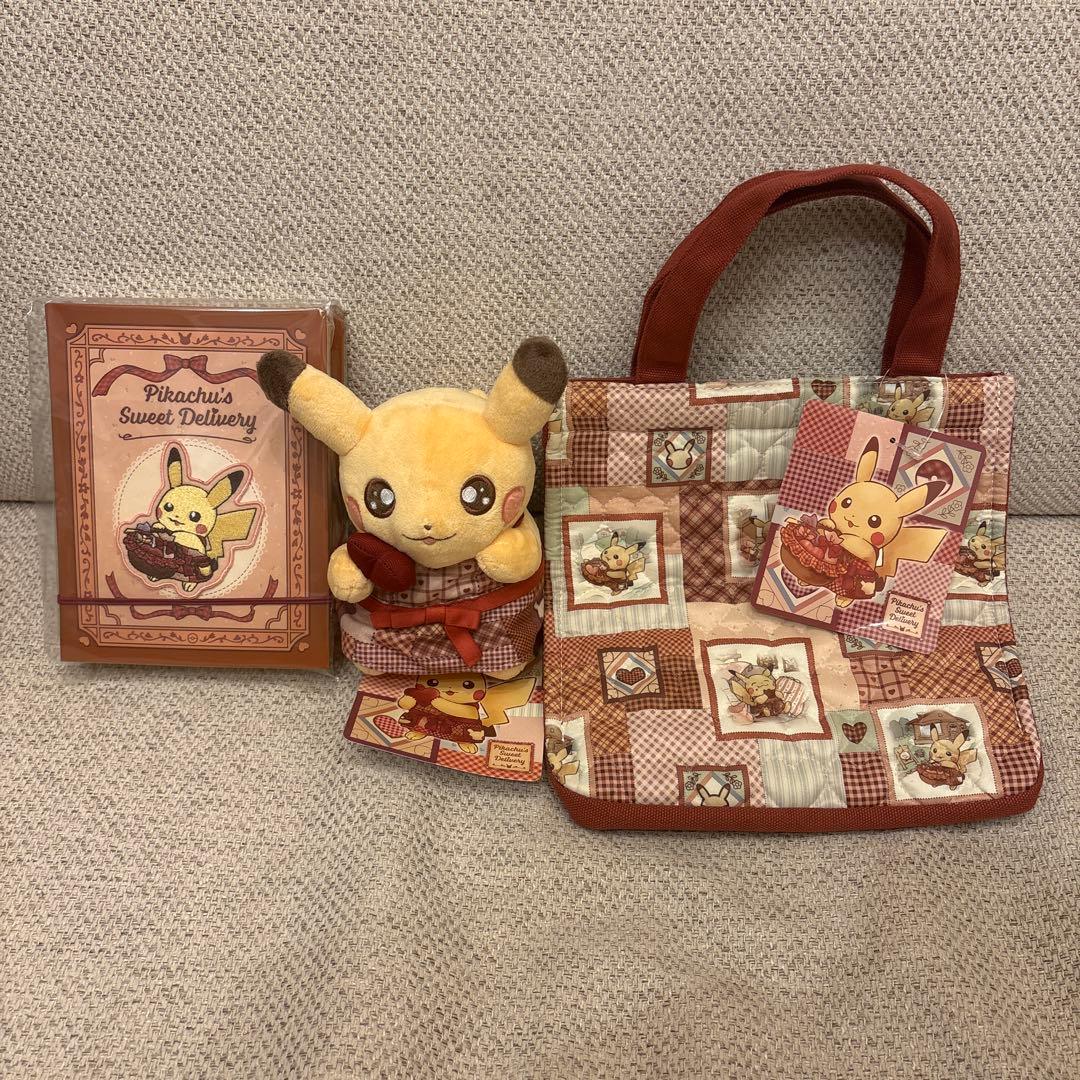 ポケモンセンター限定 ぬいぐるみ パッチワーク風ミニトートバッグ モロゾフ 新品未使用】パッチワーク風ミニトートバッグ Pikachu's Sweet