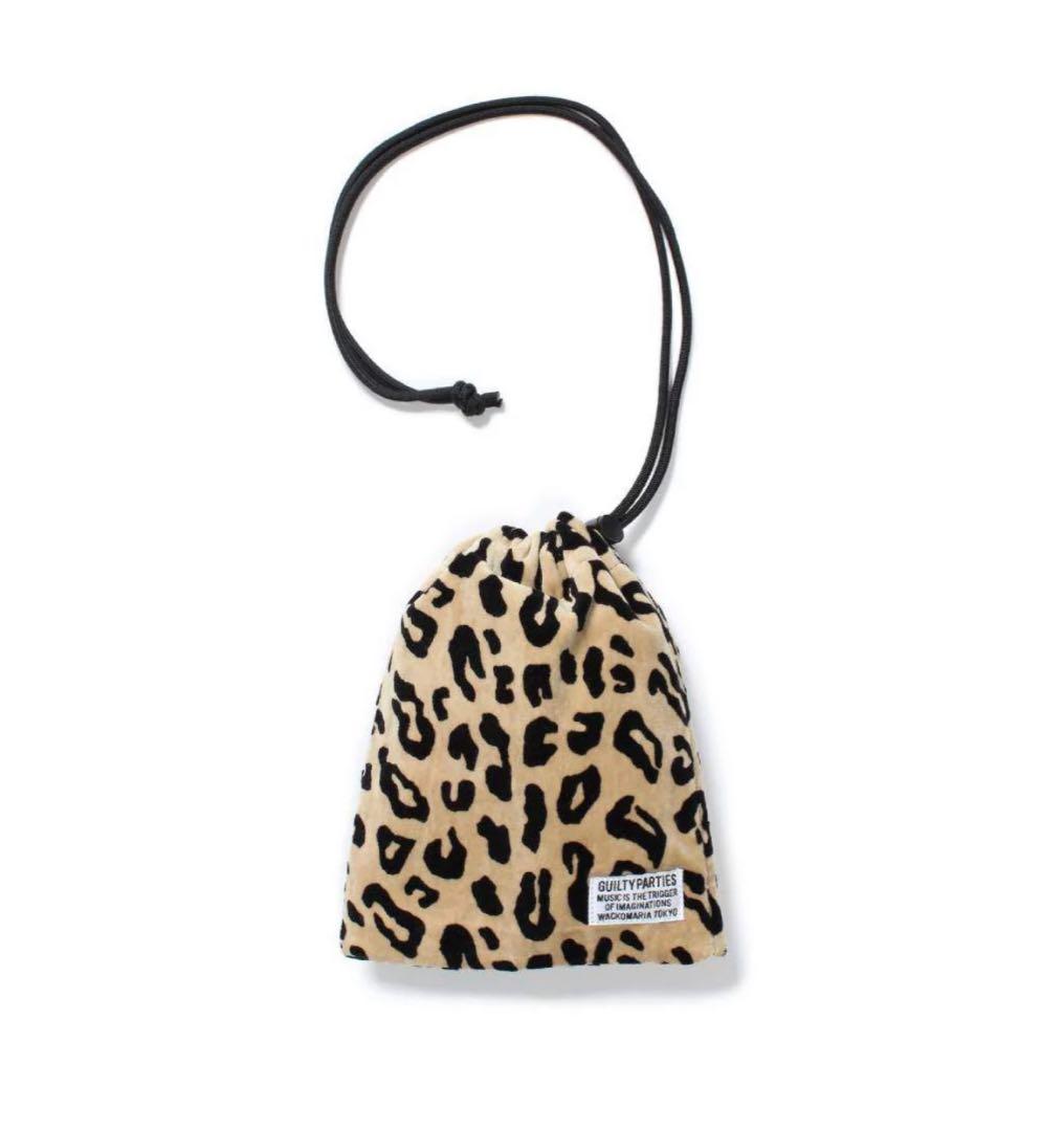 バッグ WACKO MARIA SHOULDER POUCH BEIGE Wacko Maria x Speak Easy Leopard Small Type-1 Shoulder Bag | Beige