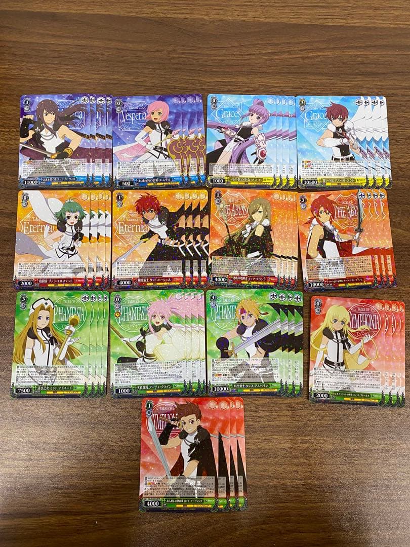 テイルズオブシリーズ 全色 RR以下 4コン ヴァイスシュバルツ ヴァイスシュヴァルツ テイルズシリーズ RR以下4コン ws - メルカリ