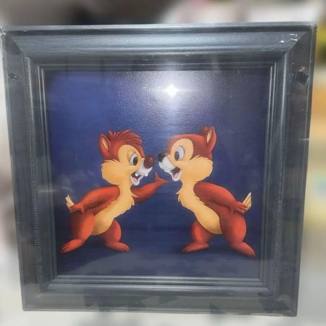 新品　油絵風のチップとデールの絵画 新品 油絵風のチップとデールの絵画 新品 油絵風のチップとデールの