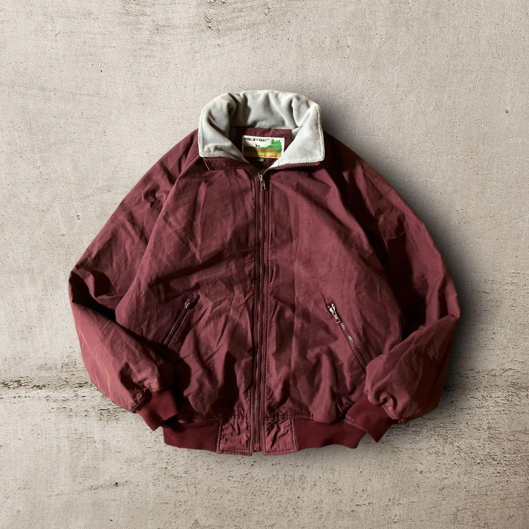koo様☆vintageウォームアップジャケット短丈フーディナイロンブルゾンバー 8周年限定アイテム】VINTAGELIKE DRAWCODE FIREMAN DUCK SHORT BLOUSON