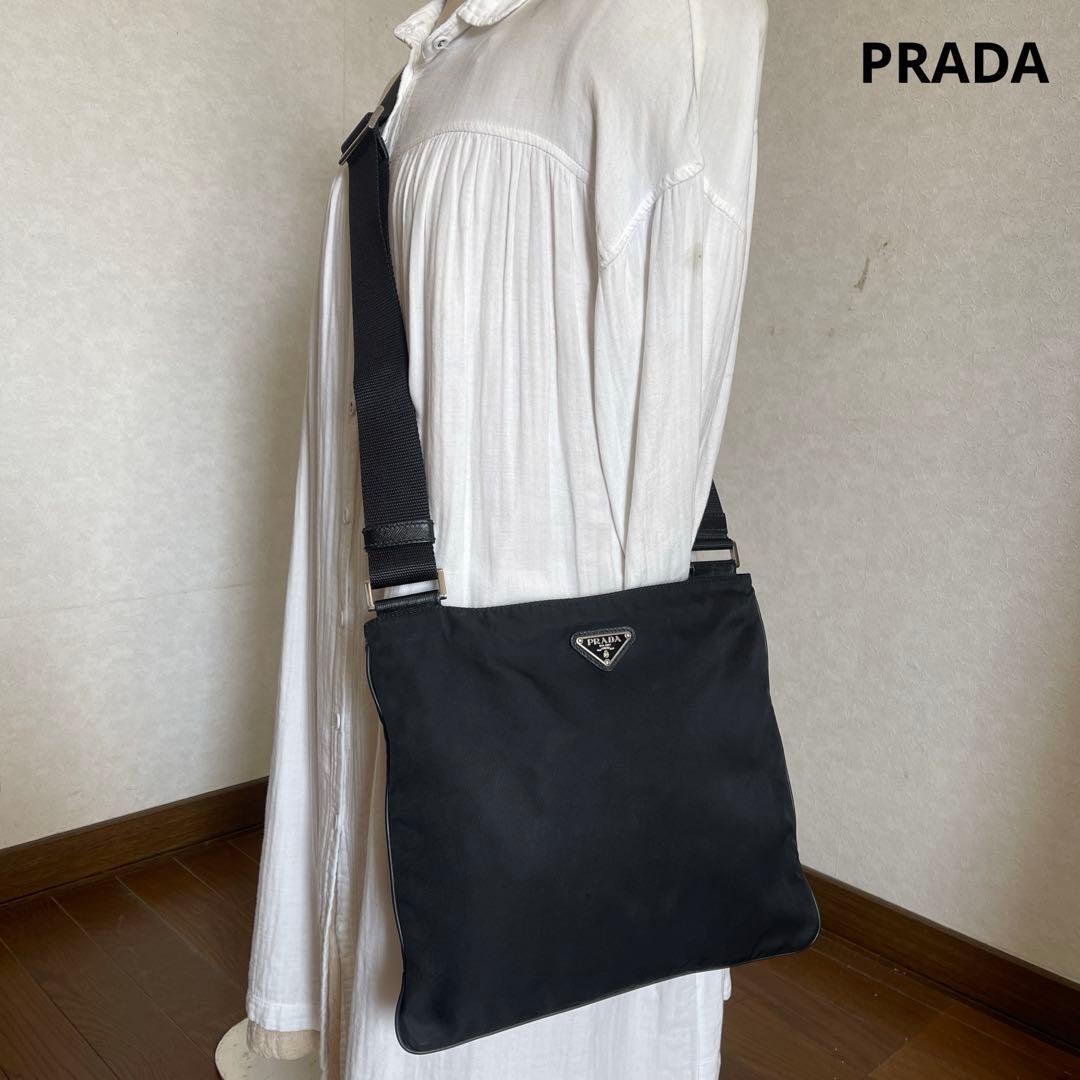 ◇ 良品PRADA プラダ ショルダーバッグ ナイロン ブラック ◇ PRADA（プラダ） ショルダーバッグ 2VH133 2DMH レディース Re-Nylon