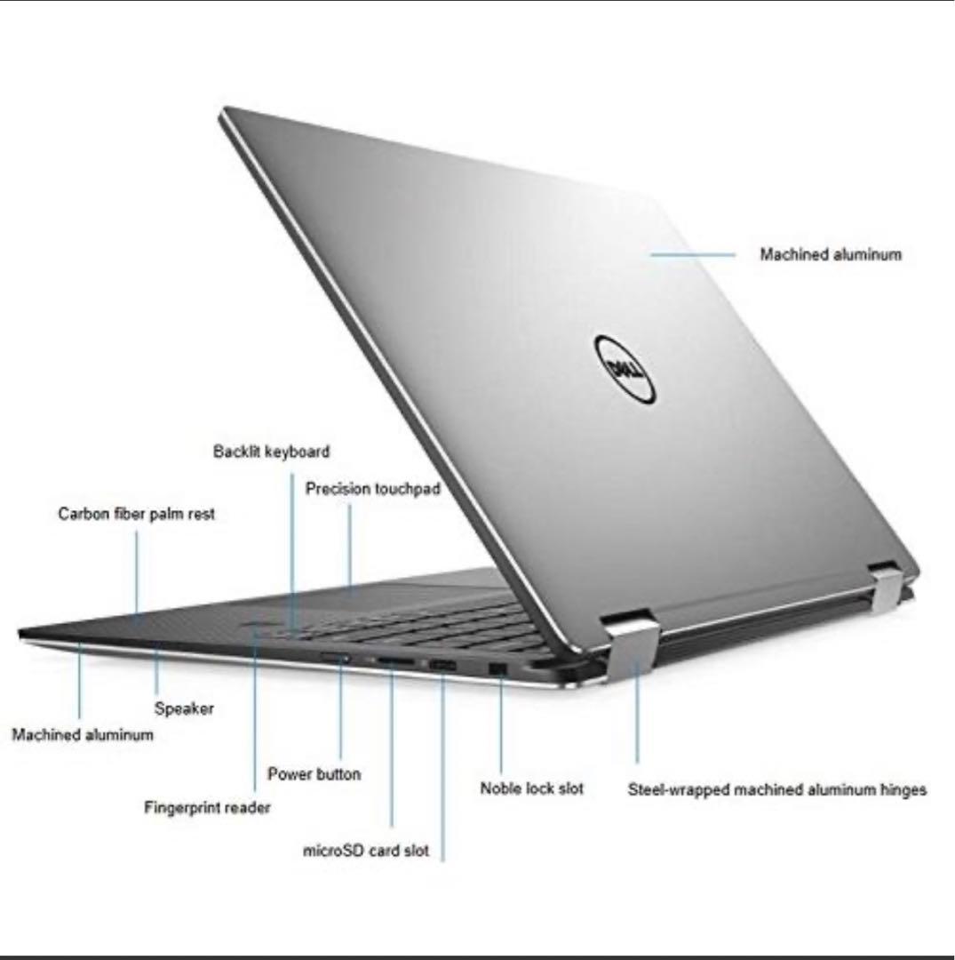 Dell XPS 9365 2-in-1ノートパソコン Core i5-7Y54 Dell XPS 13 9365, 13.3