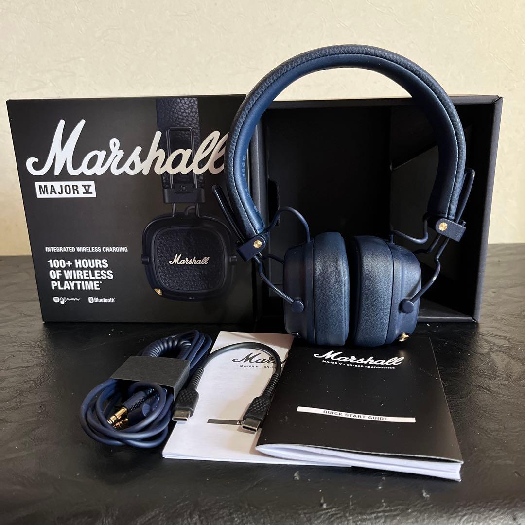 Marshall MajorⅤ ヘッドホン　ネイビー　メジャー5 ほぼ新品　完品 Major V Midnight Blue - オンイヤーヘッドホン | Marshall.com