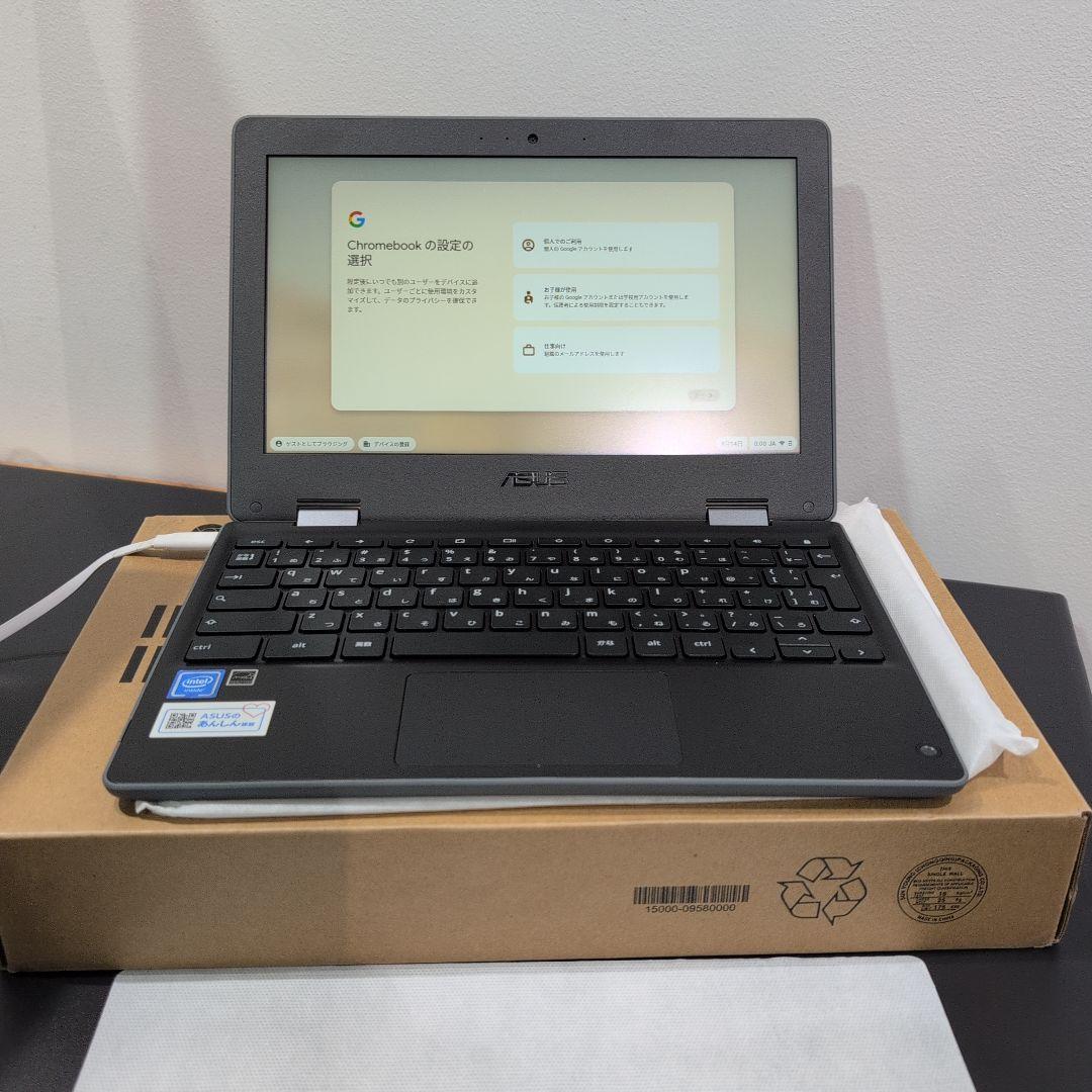 Chromebook　C214MA 登録のみほぼ未使用品 M Chromebook C214MA 登録作業のみほぼ未使用品 C - メルカリ