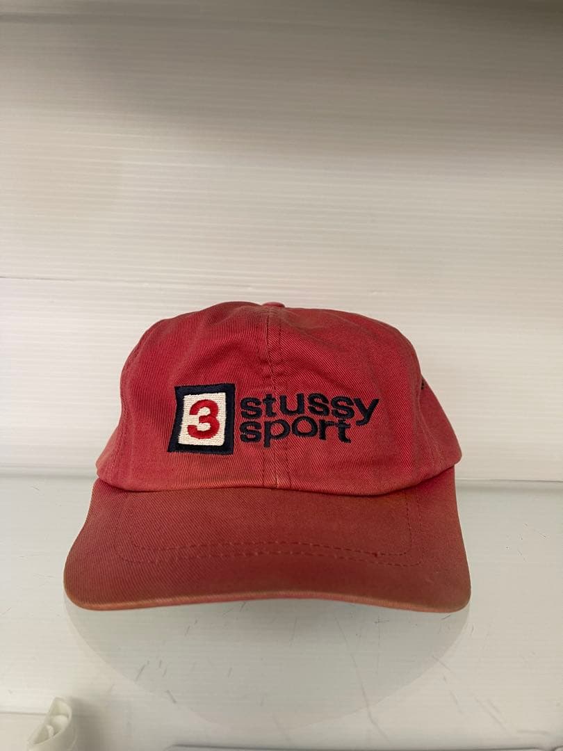 1990年代前期　白タグ オールドstussy sport ビンテージ cap 29a1f98c9e019b3d0be9a453868e58