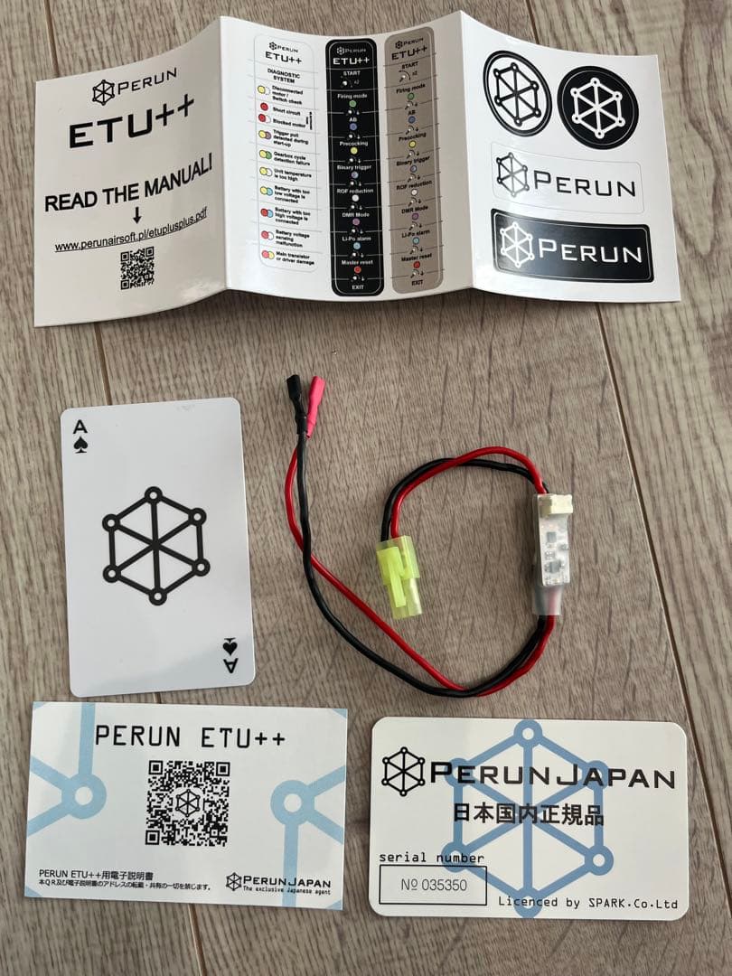 Perun ETU++ ぺルン g&gにて使用 トイガン用パーツ