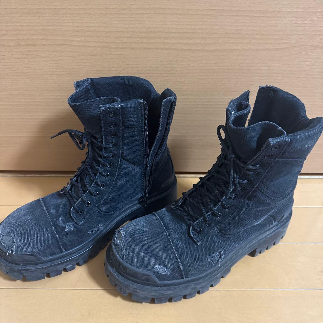 靴 Balenciaga Combat Strike boots BALENCIAGA】COMBAT STRIKE 20MM ブーツ ロゴ (BALENCIAGA/ブーツ