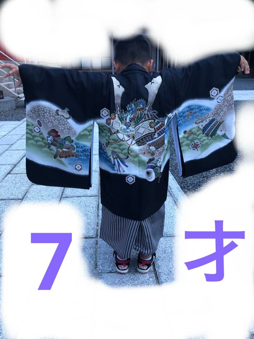男児　七五三　着物袴一式 楽天市場】【レンタル】七五三 5歳 レンタル 753 袴セット 男児 着物