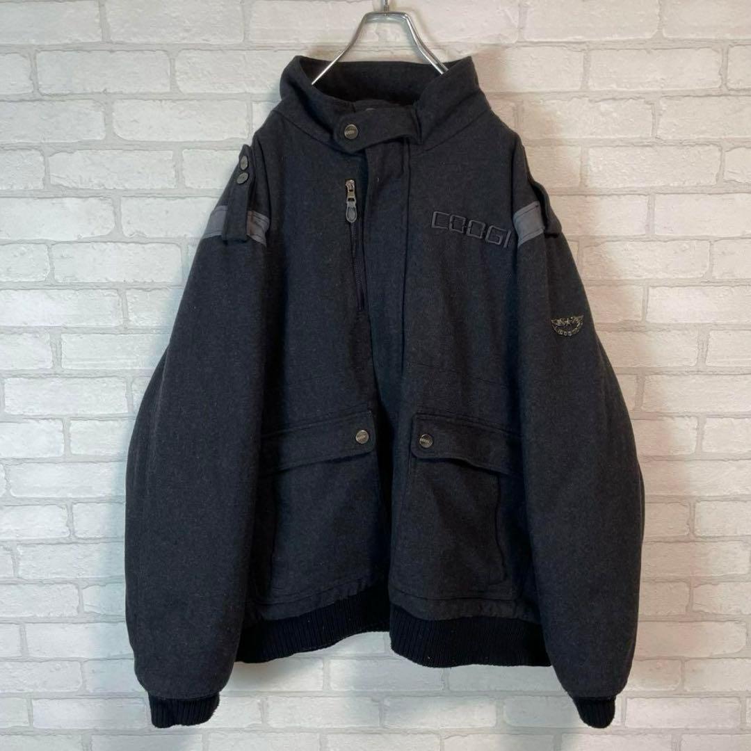 希少！COOGI 刺繍ロゴ 極厚 超オーバーサイズ スタジャン B系 チカーノ kaoyorinakami スタジャン KN stadium jacket / カオヨリナカミ