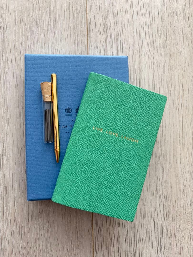 【未使用品】Smythsonノート Smythson（スマイソン） ノート PANAMA NOTEBOOK UNTITLED FEINT RULE