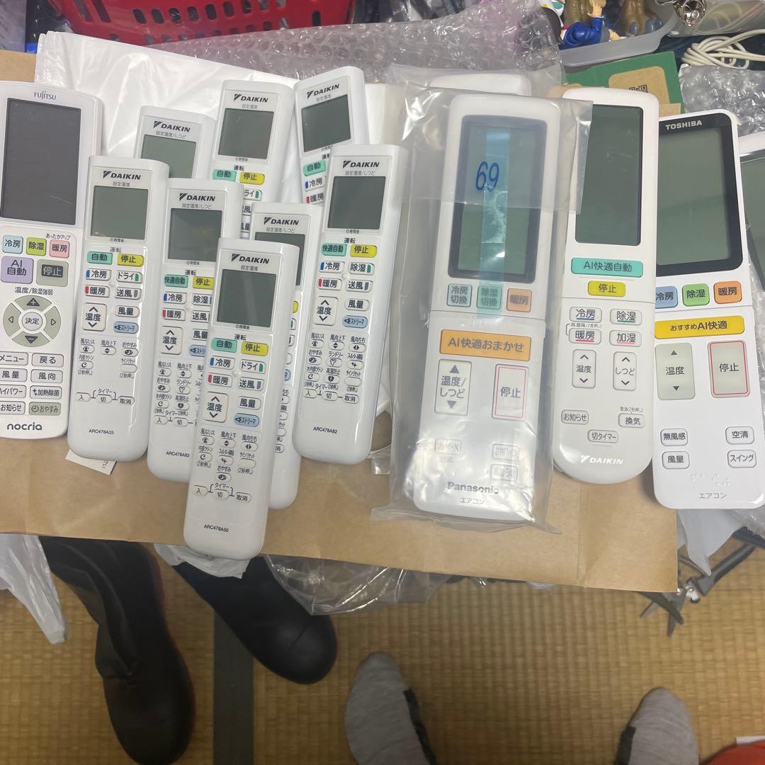 エアコンリモコンまとめ売り×22台 Yahoo!オークション -「リモコン まとめて」(リモコン) (エアコン)の