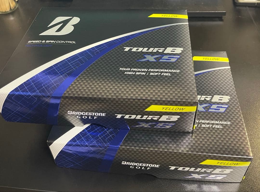 ブリヂストン ゴルフボール TOUR B XS イエロー ２ダース ブリヂストンゴルフ 2022 ツアーB XS ゴルフボール 2022年モデル 1