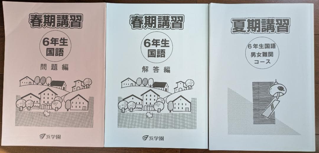 浜学園小6国語 春期講習・夏期講習 問題集セット - メルカリ