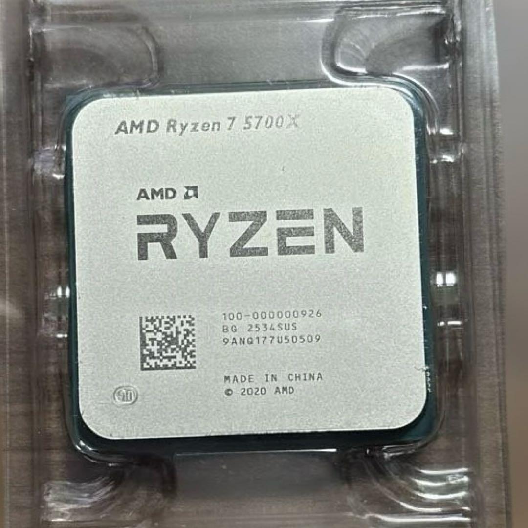 【新品未使用】Ryzen7 5700X 動作保証 新品未使用 AMD Ryzen 7 5700X Socket AM4(CPUのみ) グリス付き｜Yahoo