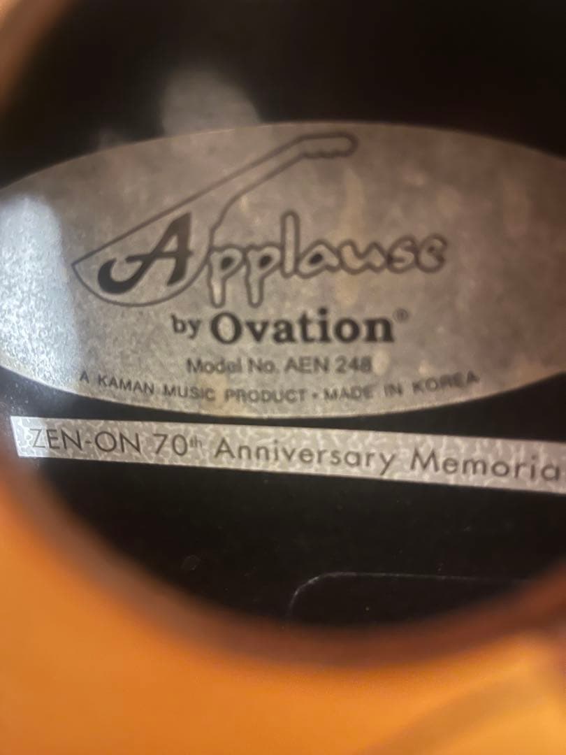 Applause by Ovation AEN248 70th限定生産モデル - メルカリ