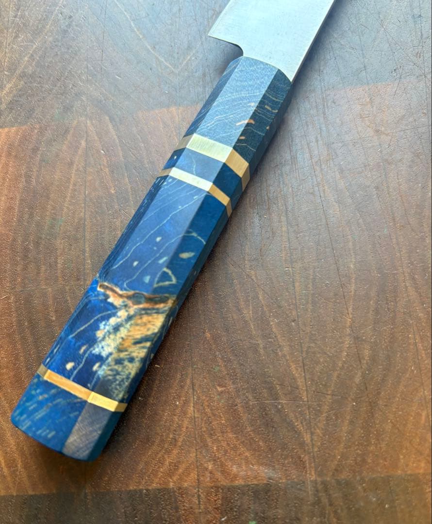 高鳳 和ペティナイフ 150mm 包丁 全鋼 ステンレス スタビライズウッド