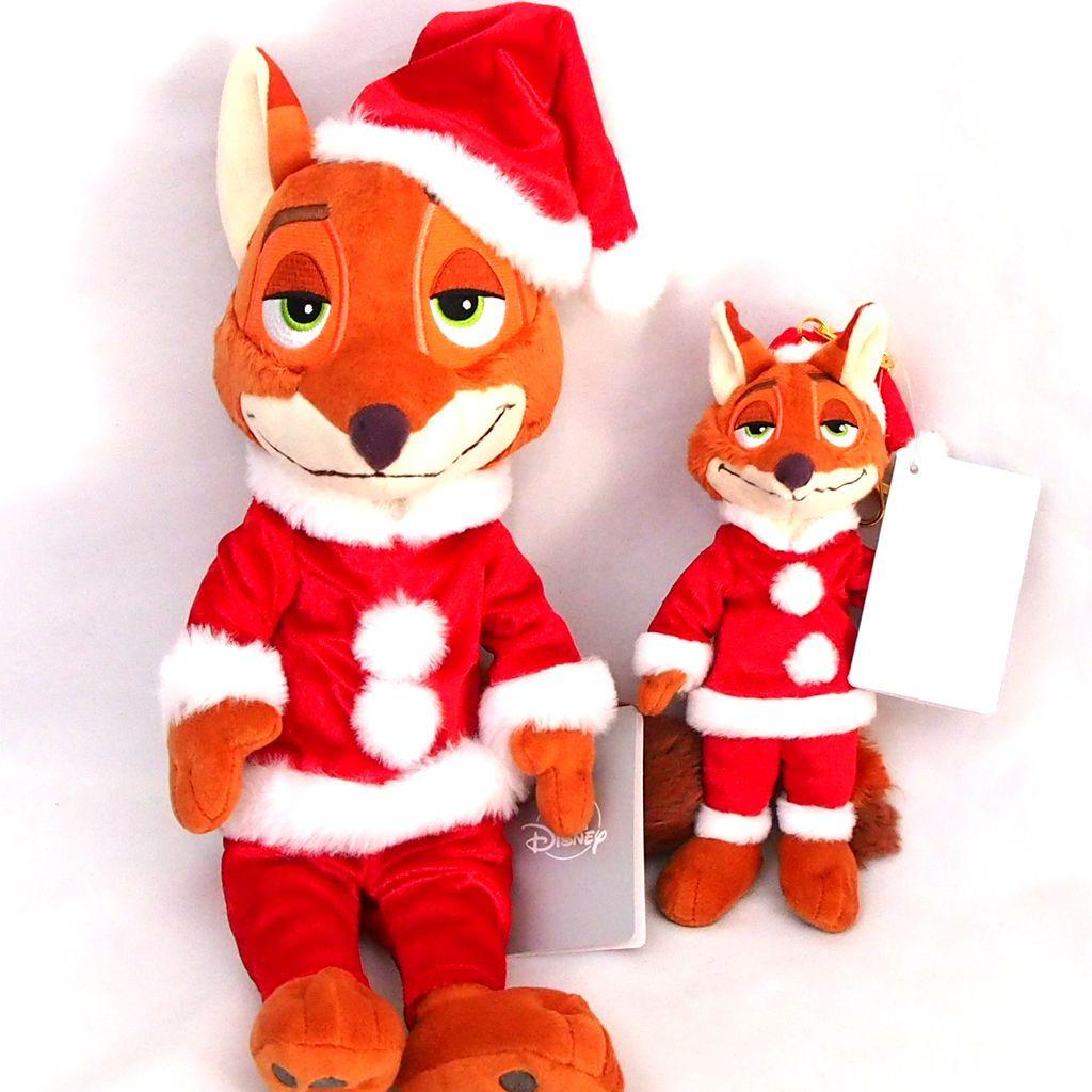 ズートピア ニック クリスマス サンタ ぬいぐるみ キーチェーン ディズニーストア クリスマス 2024 ズートピア ニック・ワイルド