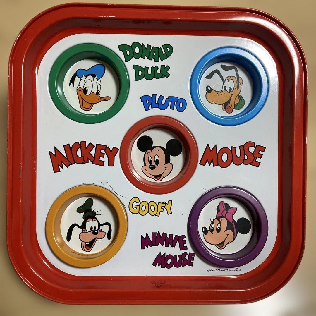 昭和レトロビンテージ　ディズニートレイ Disney - 【昭和レトロ】ディズニー トレーの通販 by てんちゃん's