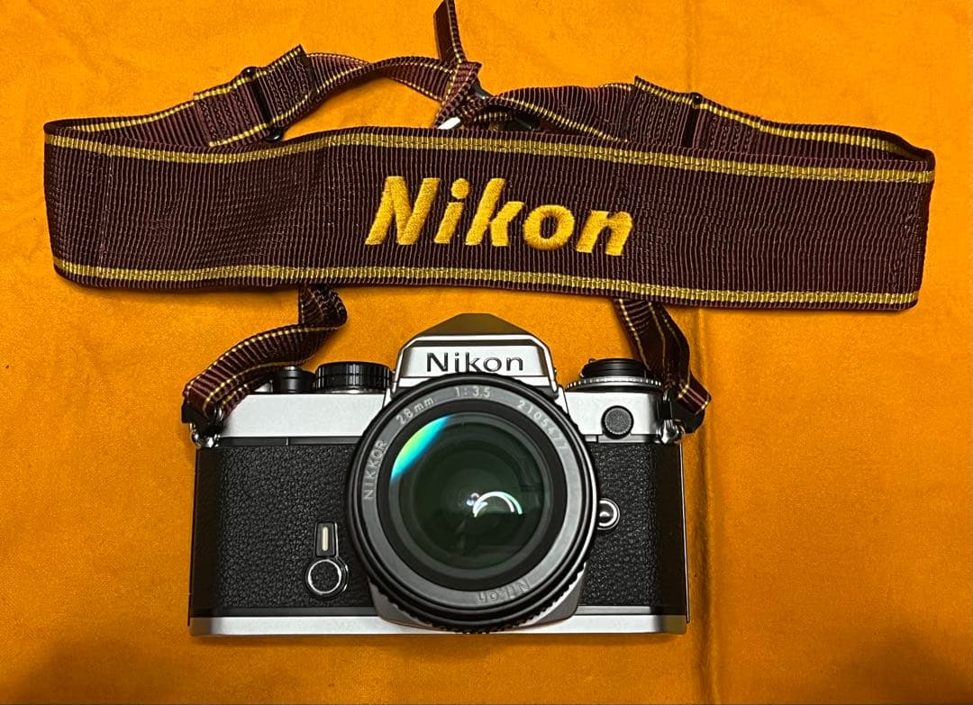 【美品】Nikon FE 一眼レフカメラ 28mm f3.5レンズ　動作確認済み Yahoo!オークション -「nikon fe」(一眼レフ) (フィルムカメラ)の落札