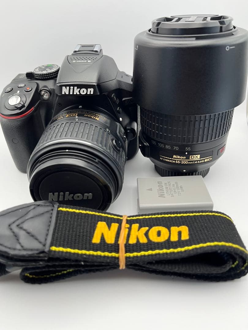 『外観美品　動作確認済』Nikon D5300 ダブルズームセット ニコン D5300 ダブルズームキット [ブラック] オークション比較 - 価格.com