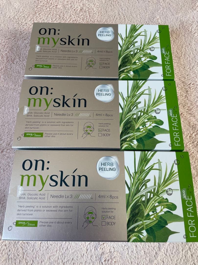 on: myskin ハーブピーリング 8個入り3箱セット - メルカリ