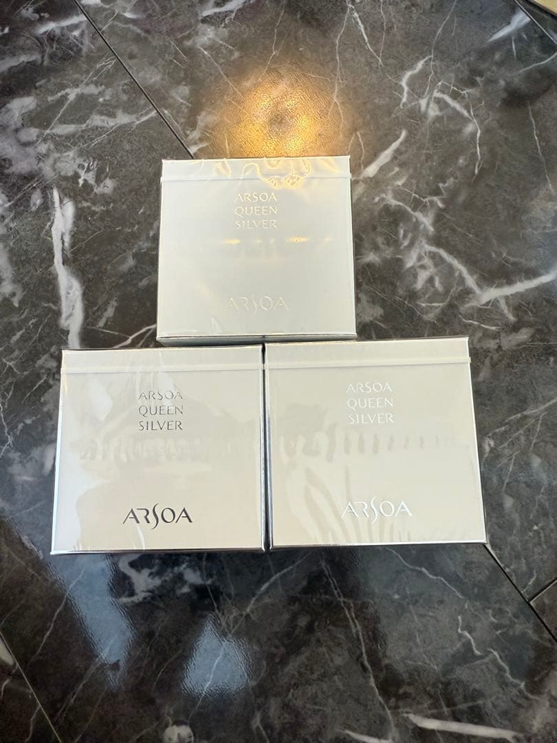 アルソア　クイーンシルバー　135g 3個セット箱入り ARSOA（アルソア） クイーンシルバー 135g （レフィル) フィルム、外箱
