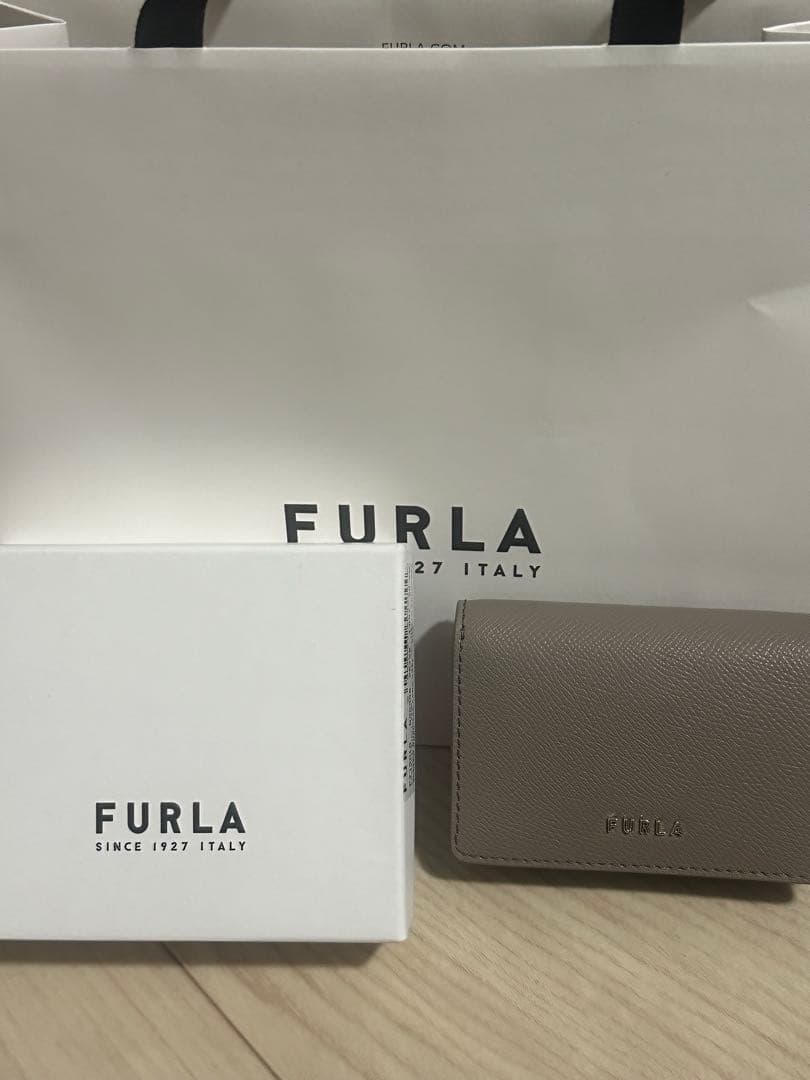 FURLA 名刺入れ グレー FURLA（フルラ） 名刺入れ カードケース レディース レザー グレー