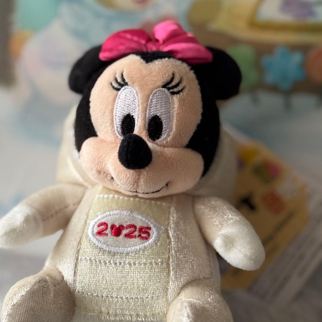 ☆タグ付き ミニー ぬいば ディズニー 2025 巳年 干支 ぬいぐるみ