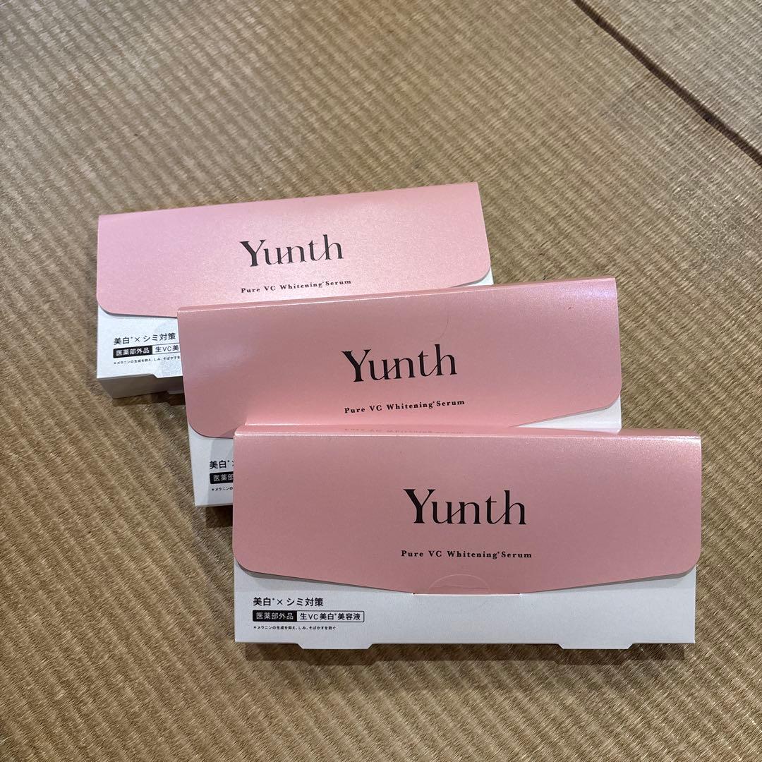 Yunth PureVCWhiteningSerum (1ml×28包)×3 Yunth（ユンス） 生VC美白美容液 28包入り 3個セット 生ビタミンC 生VC
