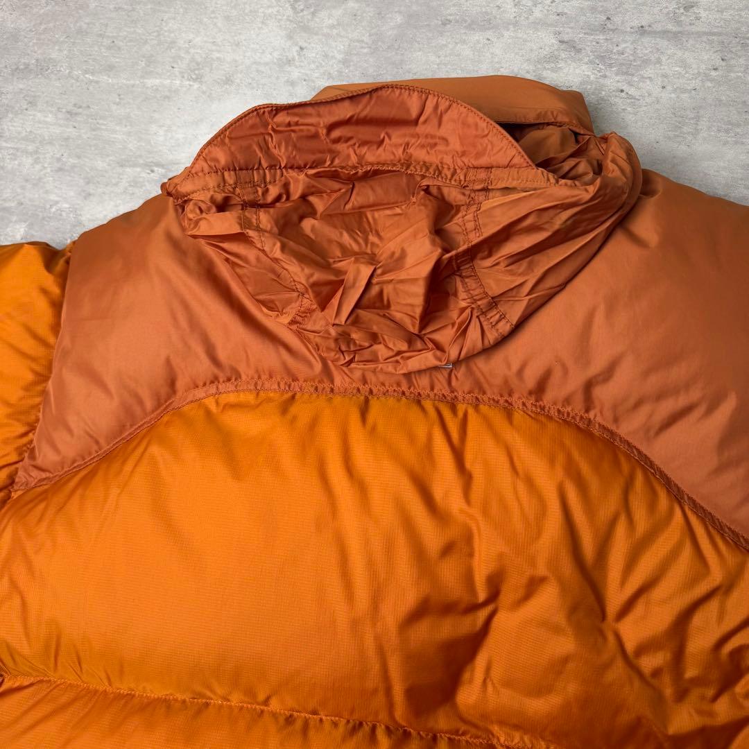 THE NORTH FACE センターロゴ ヌプシ ダウンジャケット オレンジ