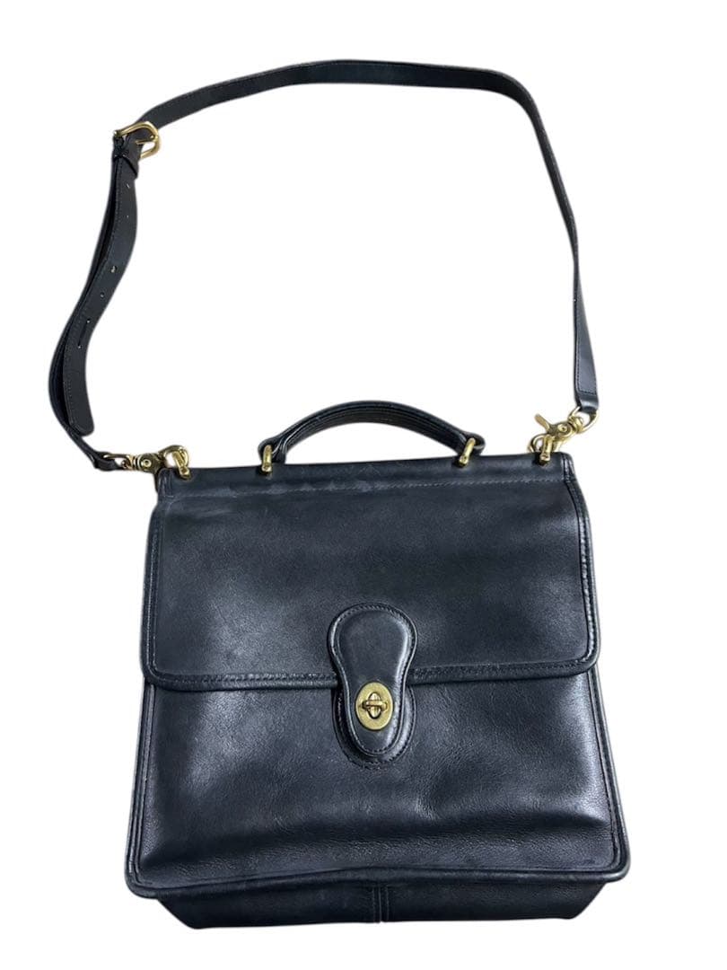 ■オールドコーチ　ウィリス　ショルダーバッグ　ヴィンテージ RARE VINTAGE COACH (OLD COACH オールドコーチ) WILLIS BAG IN BLACK