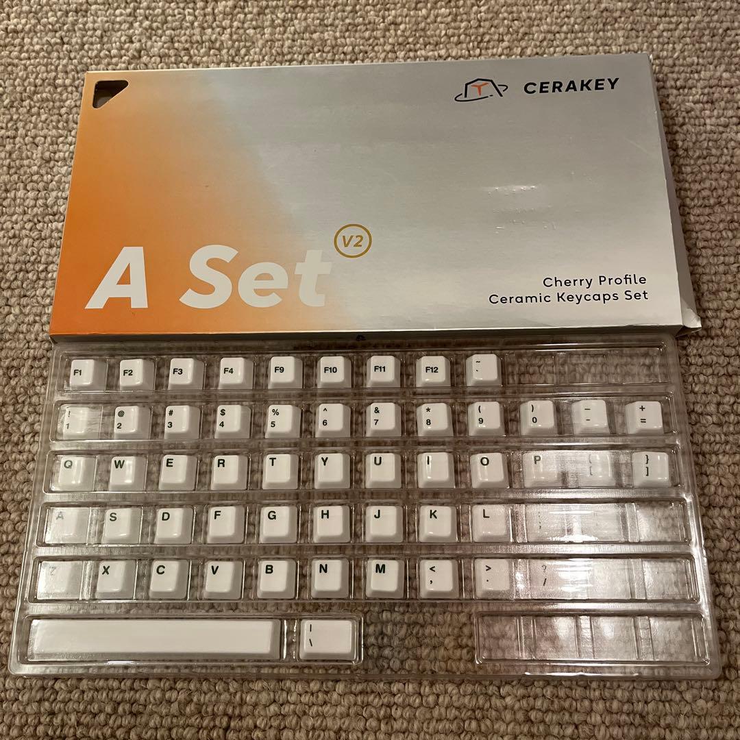 【値下げ】CERAKey A Set V2 Cherry Profile CERAMIC KEYCAP SET V2