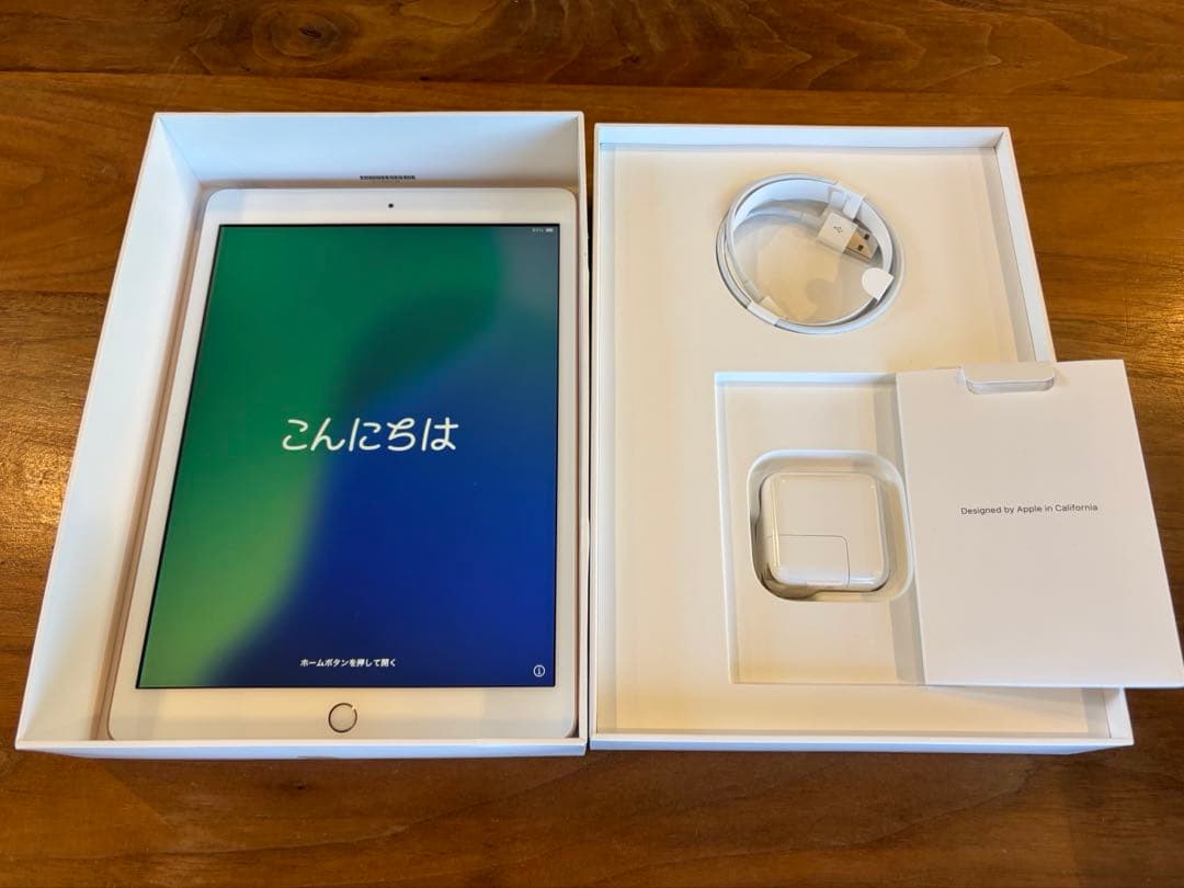 iPad（第7世代）ゴールド 32GB Wi-Fiモデル　美品　箱あり　おまけ有 ムスビー｜【モバイルBOX】液晶美品 iPad 第7世代 Wi-Fi 32GB ゴールド